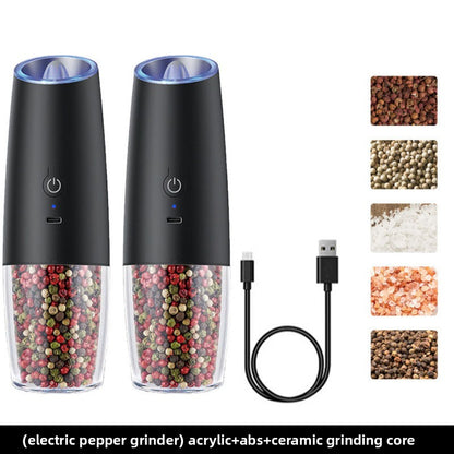 Electric Pepper Grinder Adjustable Kitchen Spice Mill