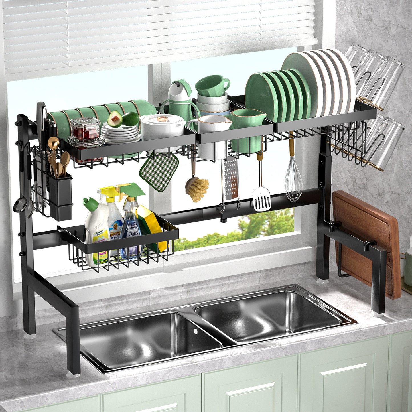 Retractable Kitchen Sink Storage Rack