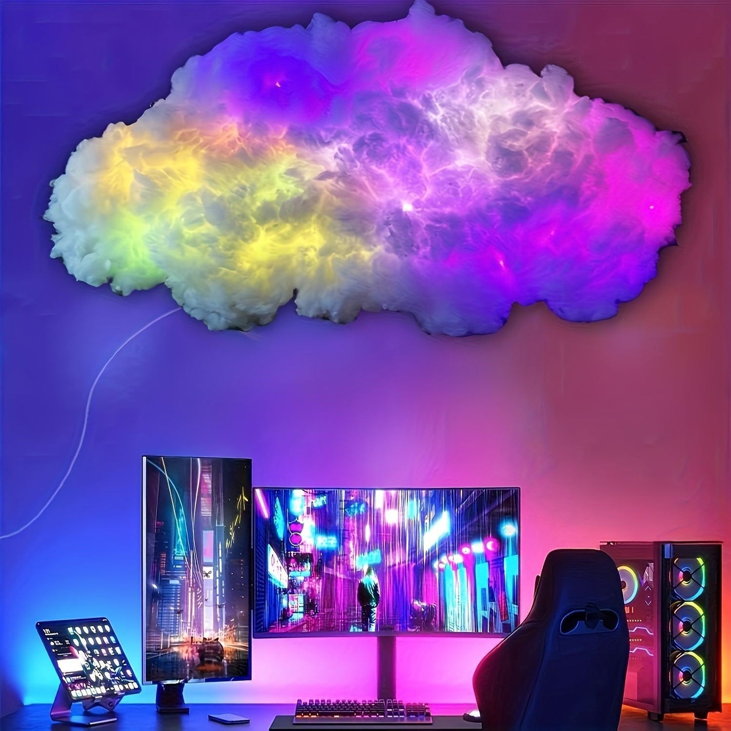 USB RGB Bluetooth App Voice Control Cloud Lamp