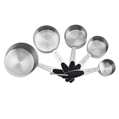 Silicone Handle Measuring Cups Spoons Set