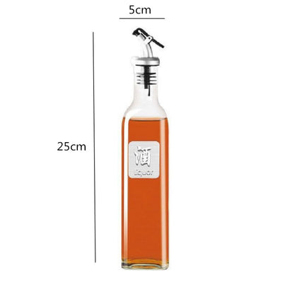 Glass Oil Dispenser Bottle Kitchen