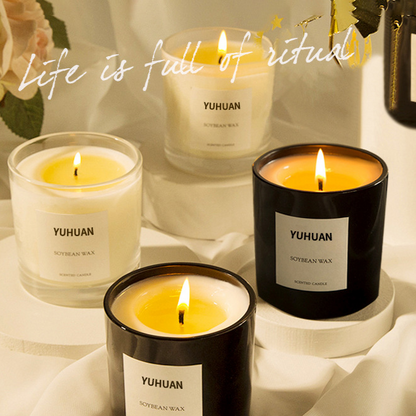 Aromatherapy Soy Wax Candle in Glass Jar