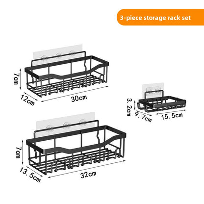 Wall Mounted Bathroom Organizer Rack