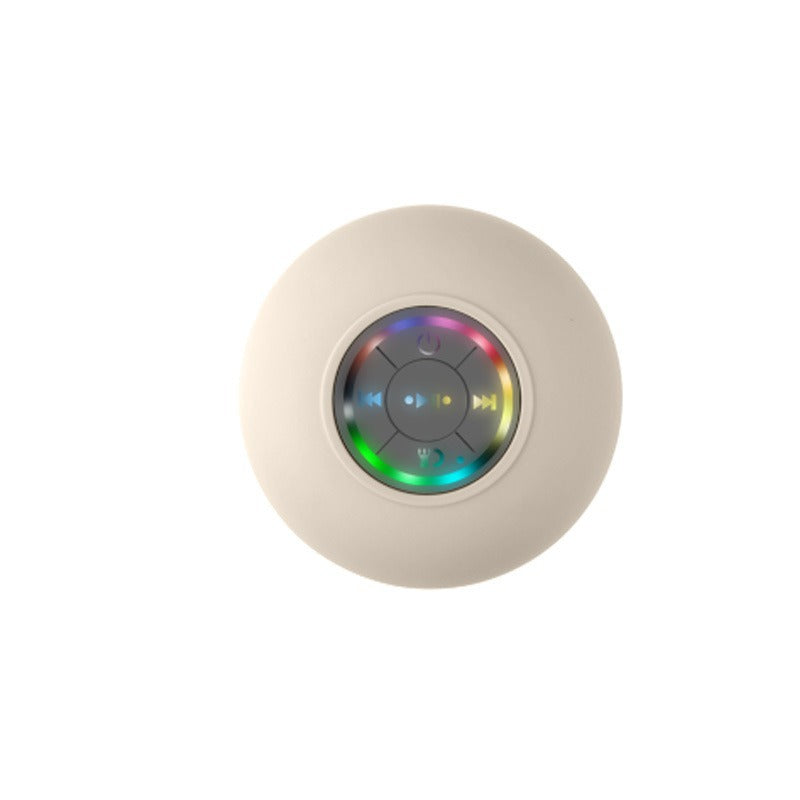 Bathroom waterproof Bluetooth speaker with large suction cup design