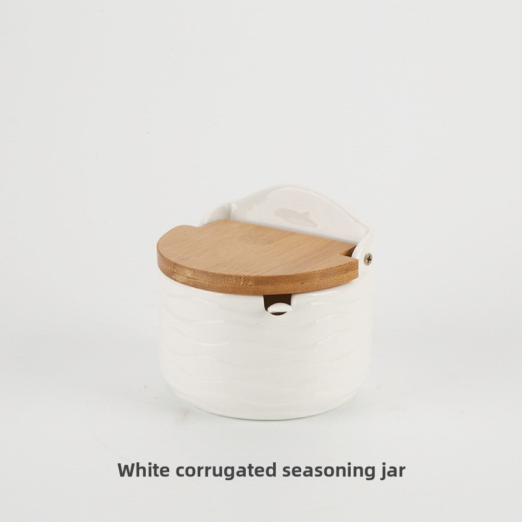 Japanese Style Ceramic Seasoning Storage Jar