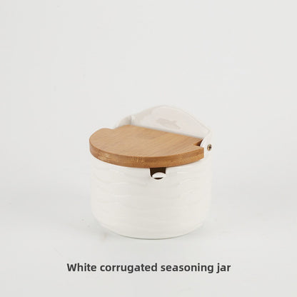 Japanese Style Ceramic Seasoning Storage Jar