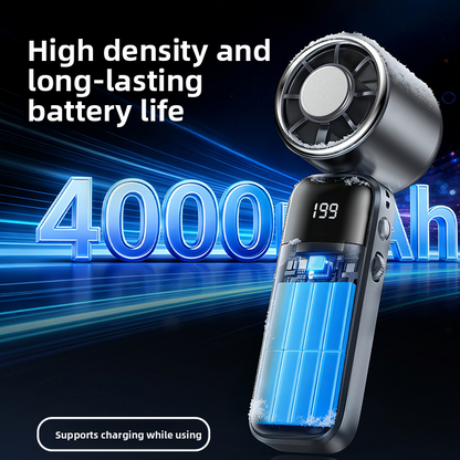 Handheld Semiconductor Cooling Fan with Digital Display