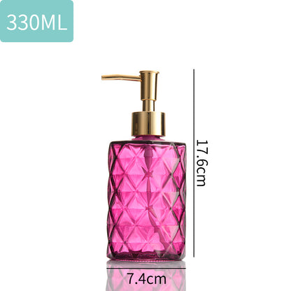 Glass pump bottle lotion dispenser