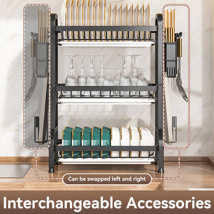 Multifunctional Kitchen Dish Drainer Storage Rack