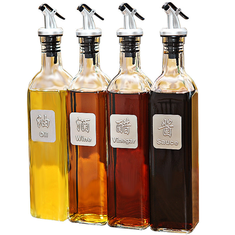 Glass Oil Dispenser Bottle Kitchen
