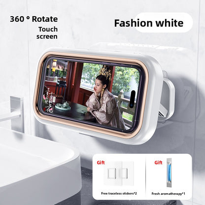 Expandable Rotatable Waterproof Phone Holder for Bathroom