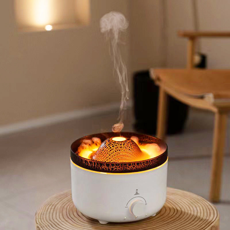 Luxury USB Flame Aroma Diffuser with Humidifier