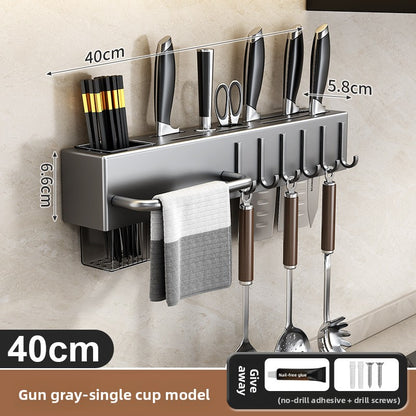 Stainless Steel Wall Mounted Knife and Utensil Holder