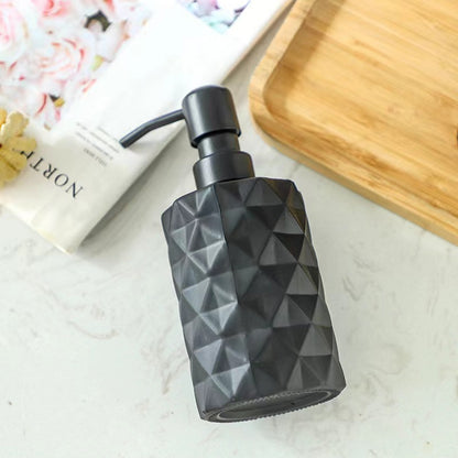 Glass pump bottle lotion dispenser