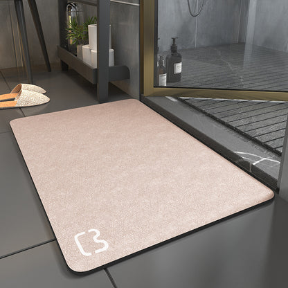 Diatom mud bathroom floor mat