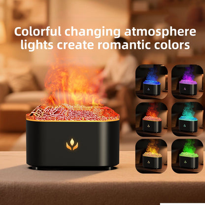Luxury USB Flame Aroma Diffuser with Humidifier