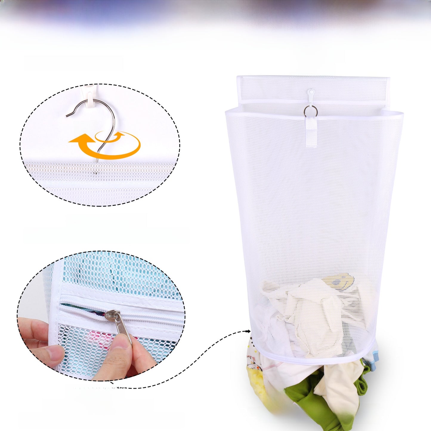 Bathroom storage mesh bag