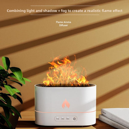 Luxury USB Flame Aroma Diffuser with Humidifier