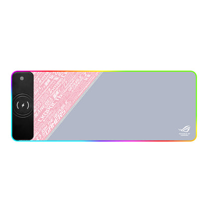 RGB LED Wireless Charging Desk Mat – Extra Large Premium Gaming Mouse Pad & Phone Charger Dock