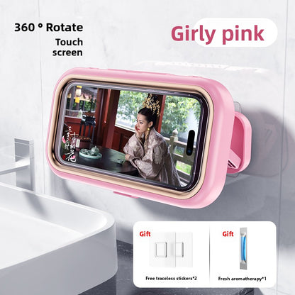 Expandable Rotatable Waterproof Phone Holder for Bathroom