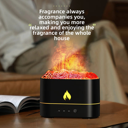 Luxury USB Flame Aroma Diffuser with Humidifier