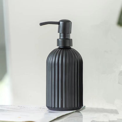 Glass pump bottle lotion dispenser