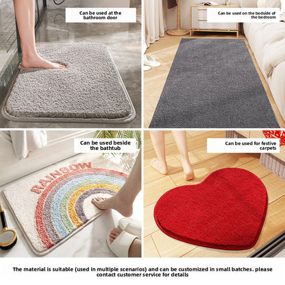 Absorbent Antibacterial Bathroom Floor Mat