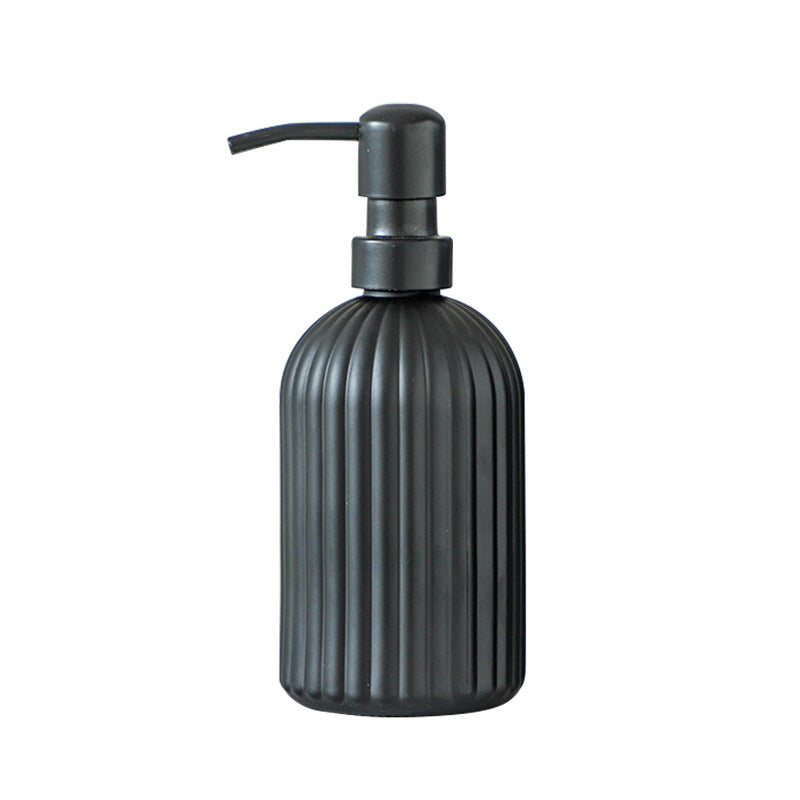 Glass pump bottle lotion dispenser