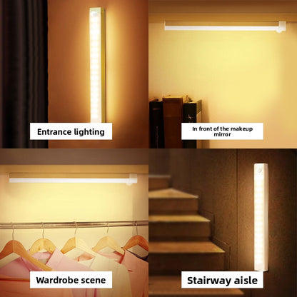 USB Rechargeable LED Motion Sensor Light Bar for Cabinets