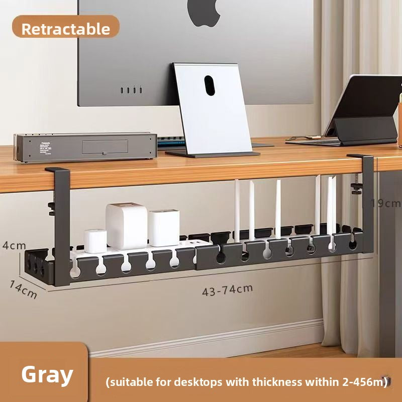 Everyday B&D Under Desk Cable Management Rack Retractable Organizer