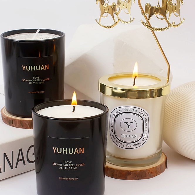 Aromatherapy Soy Wax Candle in Glass Jar