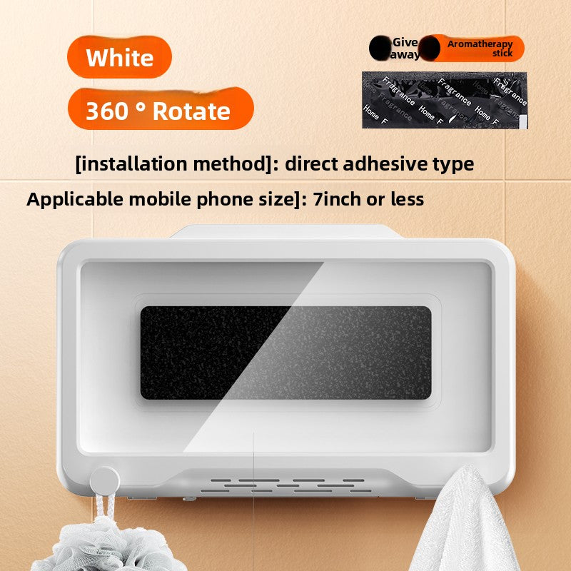 Expandable Rotatable Waterproof Phone Holder for Bathroom