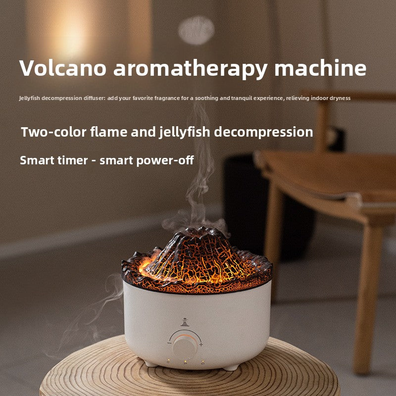 Luxury USB Flame Aroma Diffuser with Humidifier