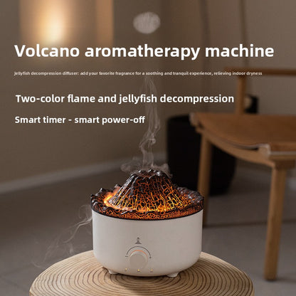 Luxury USB Flame Aroma Diffuser with Humidifier