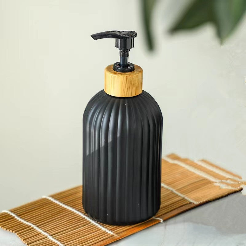Glass pump bottle lotion dispenser