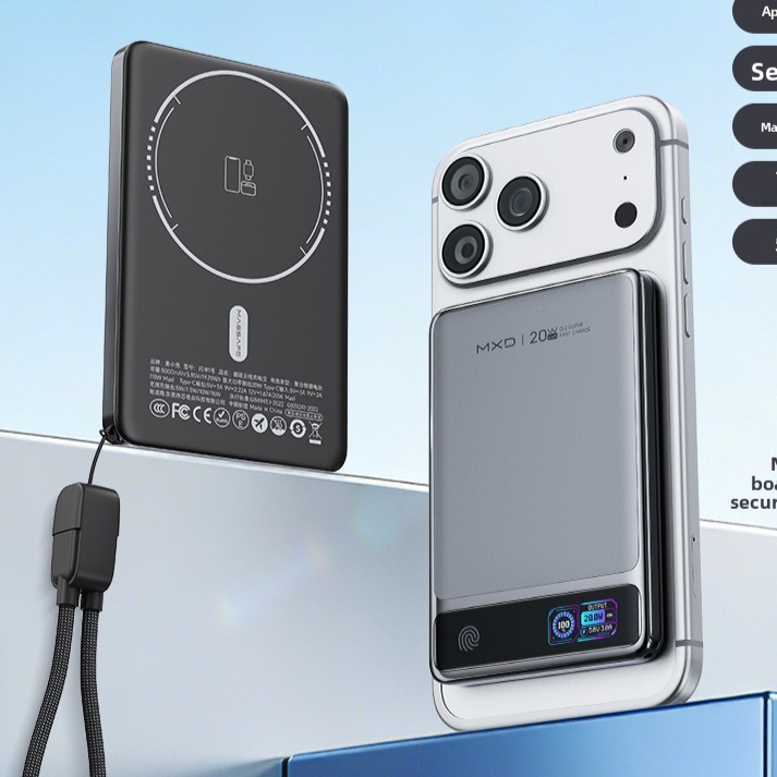 MagSafe Compatible Power Bank with Temperature Control