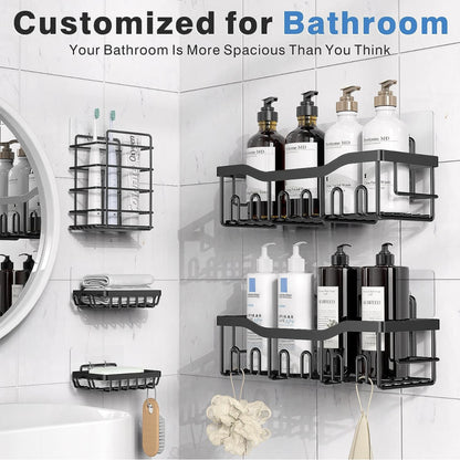 Wall Mounted Bathroom Organizer Rack