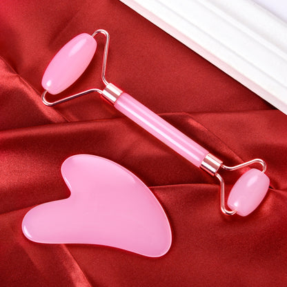 Manual Facial Massager Roller and Gua Sha