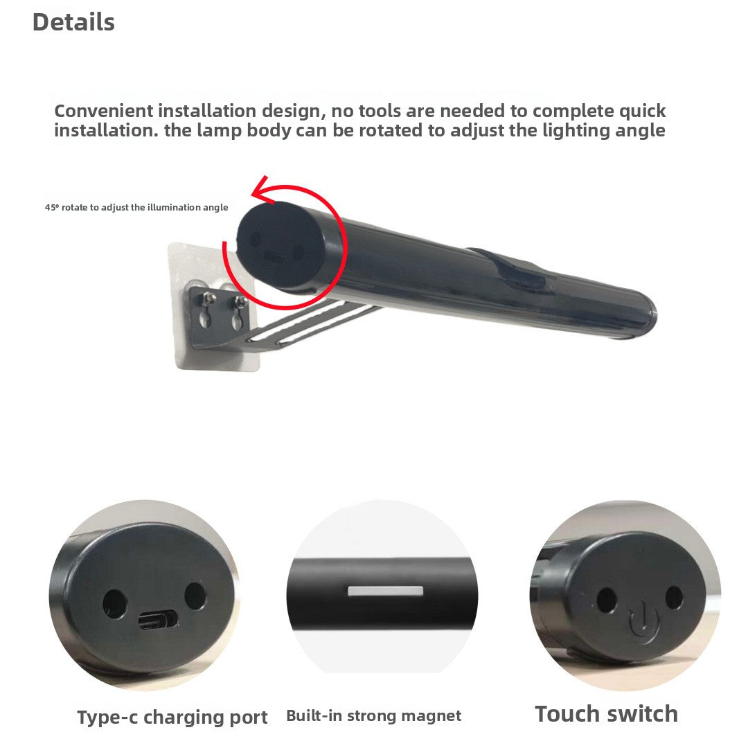 Rechargeable LED Bathroom Mirror Light