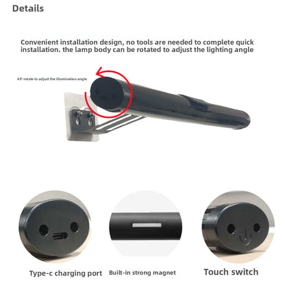 Rechargeable LED Bathroom Mirror Light
