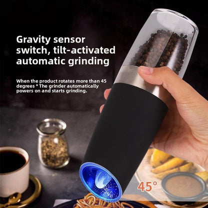 Electric Pepper Grinder Adjustable Kitchen Spice Mill