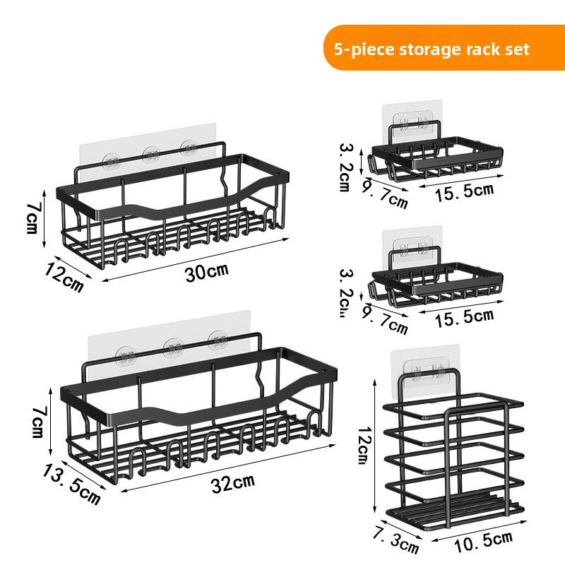 Wall Mounted Bathroom Organizer Rack