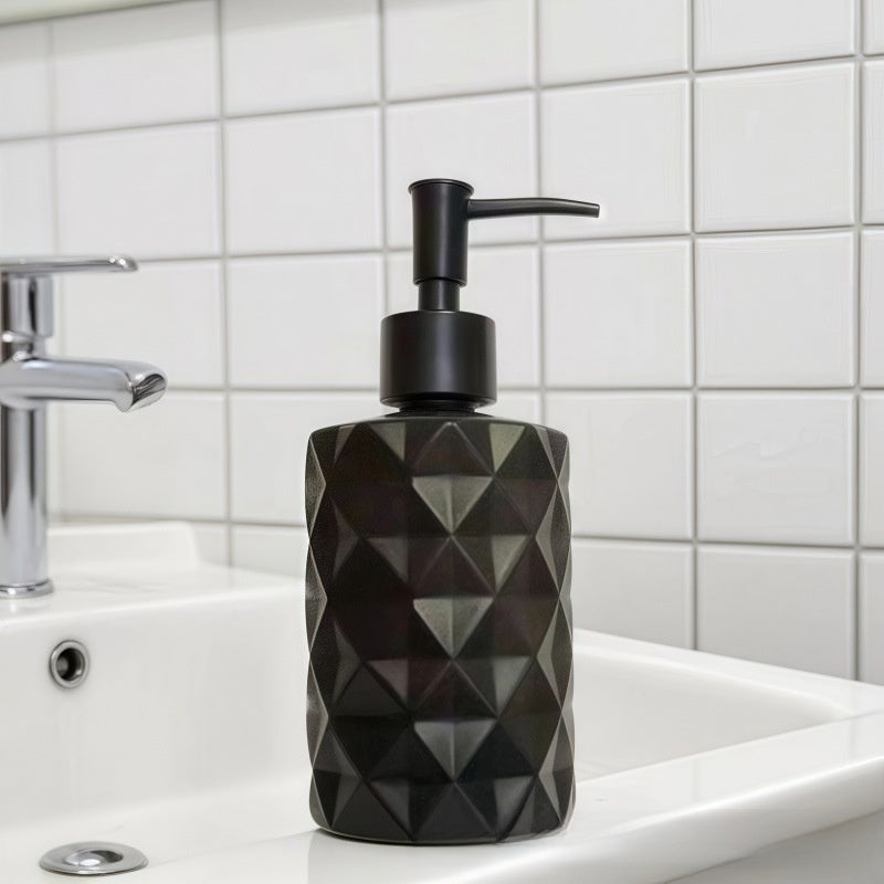 Glass pump bottle lotion dispenser