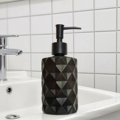 Glass pump bottle lotion dispenser