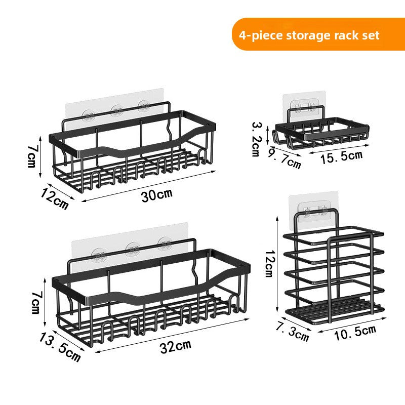 Wall Mounted Bathroom Organizer Rack