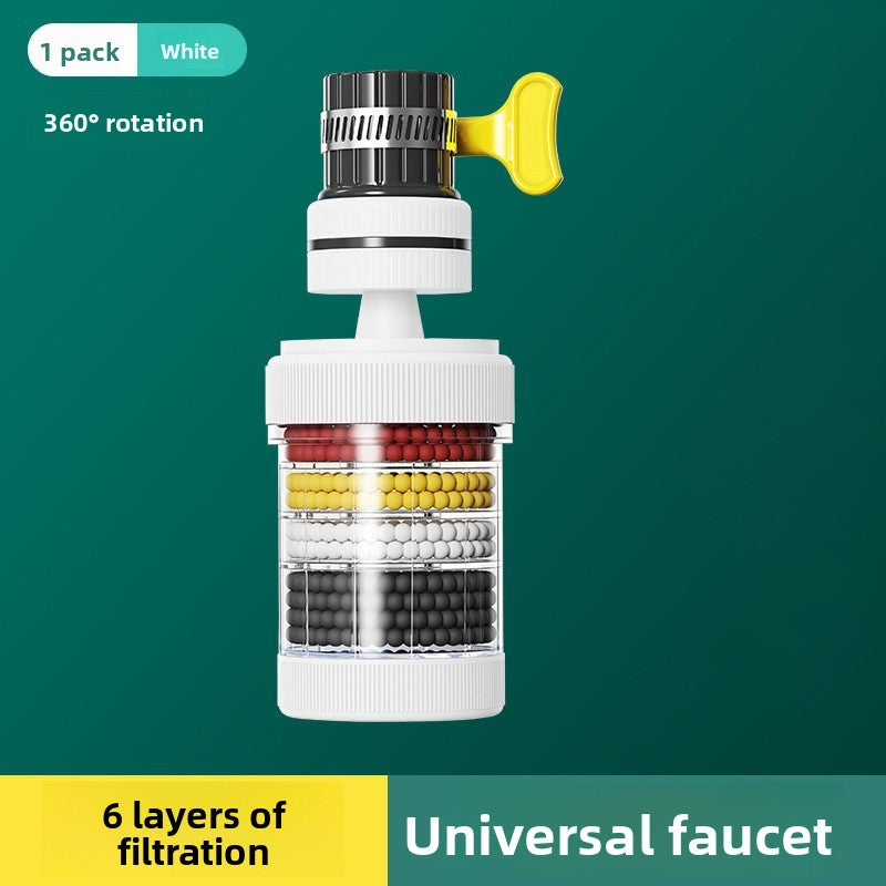 Kitchen Faucet Filter Extender Household Tap Water Purifier Anti-Splash Head Filter Purifier Artifact