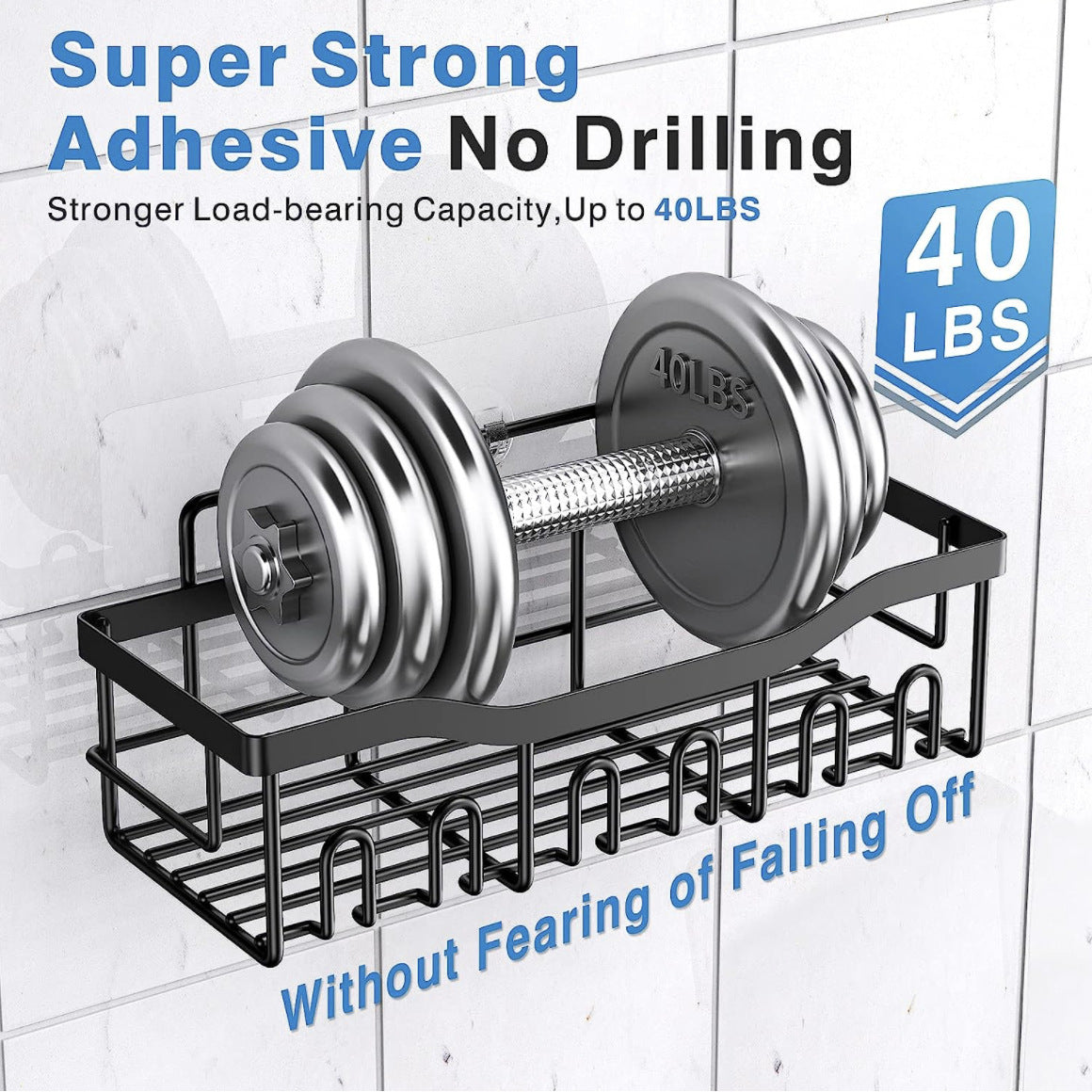 Wall Mounted Bathroom Organizer Rack